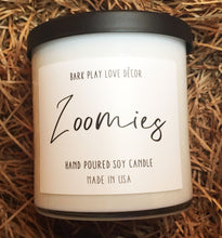 Load image into Gallery viewer, Zoomies Soy Candle Hand Poured Pet Lover