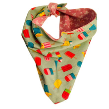 Load image into Gallery viewer, Dog Bandana -Pink Popsicle
